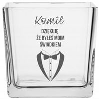 Wazon z grawer PREZENT podziękowanie dla świadków