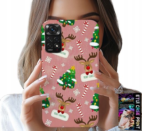 ETUI DO XIAOMI NOTE 11 / 11S - ŚWIĄTECZNE RENIFERY CHOINKI LASKA WZORY na Arena.pl