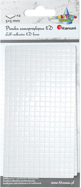 kwadraty dwustr.klej 5x5mm/a`2 zdjęcie 1