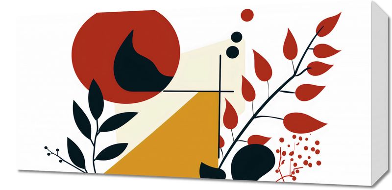 Obraz 60x30cm Ogień i Flora zdjęcie 1