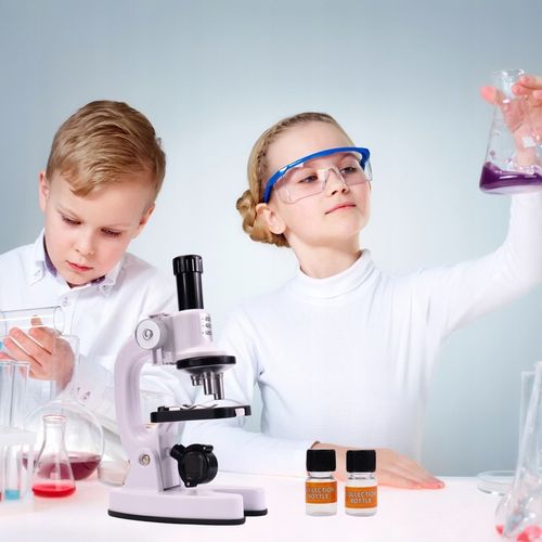 MIKROSKOP EDUKACYJNY ŚWIATŁA LED PRZYBLIŻENIE 1200X PREZENT DLA DZIECKA na Arena.pl