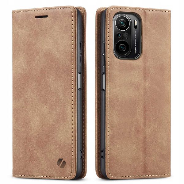 Spacecase Wallet Poco F3 / Mi 11I Light Brown zdjęcie 7