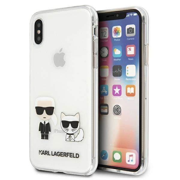 Etui Karl Lagerfeld do iPhone XS Max, Przezroczysty zdjęcie 1