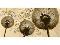 40 80CM ZEGAR 2 ELEM DMUCHAWCE KREMOWYM TLE ŚCIENNY