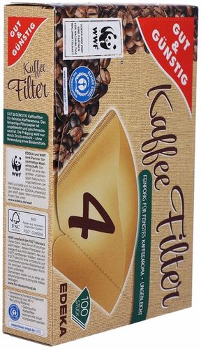 5 x FILTRY do kawy 4 papierowe do ekspresów 100 sztuk na Arena.pl