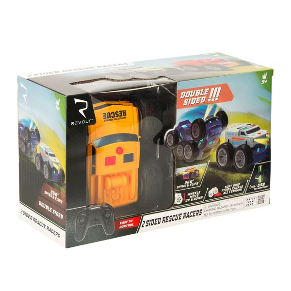 Samochód Auto Na Pilota Revolt 2 Sided Rescue Racer Mega Transformacja zdjęcie 11