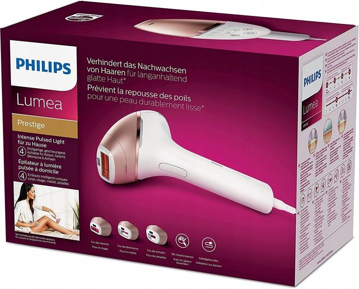 DEPILATOR LASEROWY PHILIPS LUMEA PRESTIGE BRI948 POKROWIEC NASADKI X 4 zdjęcie 9