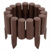 Palisada Ogrodowa Paliki Brąz 2,7 m Border Płotek