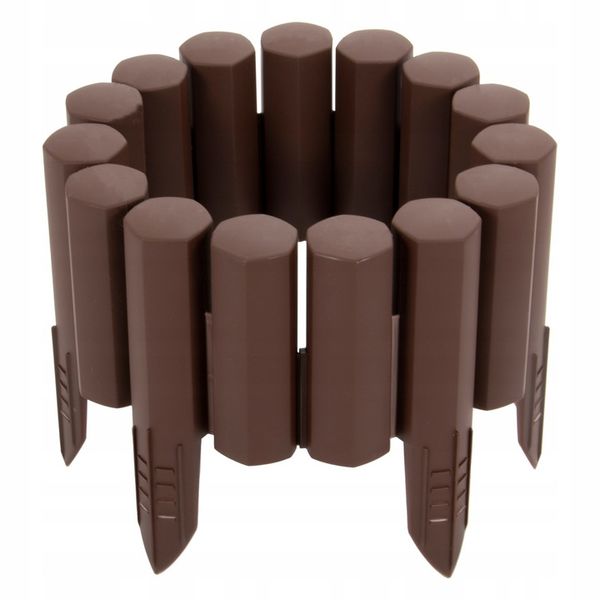 Palisada Ogrodowa Paliki Brąz 2,7 m Border Płotek zdjęcie 2