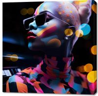 Obraz 100x100cm Melodia Bijąca z Duszy