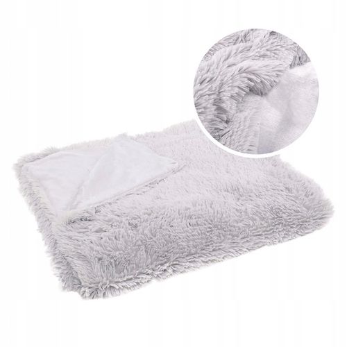 KOC WŁOCHACZ NARZUTA NA ŁÓŻKO PLED MIĘKKI GRUBY CIEPŁY 200x220 cm SZARY na Arena.pl