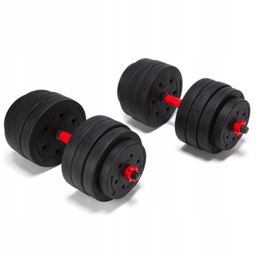 HANTLE ZESTAW HANTLI REGULOWANYCH DO ĆWICZEŃ 10 kg 2 X 5 kg + SZTANGA na Arena.pl