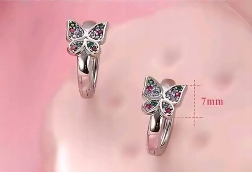 KOLCZYKI KÓŁKA motyle srebrne DLA DZIEWCZYNKI STAL CHIRURGICZNA 316L na Arena.pl