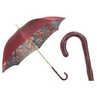 Luksusowy Parasol Pasotti Burgundy Skóra Handmade Włochy Prezent