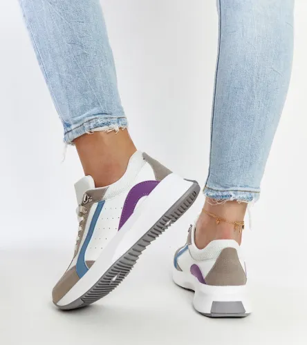 Wielokolorowe sneakersy na platformie Taima 40 na Arena.pl