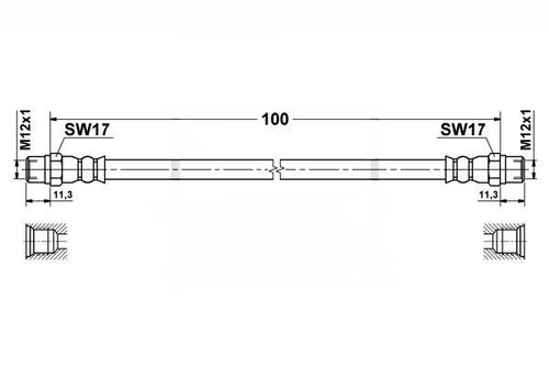 BMW E39 - Zestaw Przewodów Hamulcowych Teflonowych W Oplocie Stalowym na Arena.pl