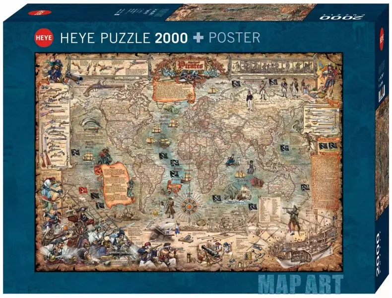 Heye Puzzle 2000 el. Swiat piratow zdjęcie 1