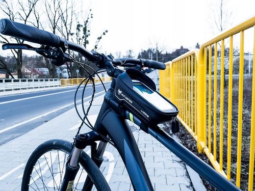 SAKWA ROWEROWA uchwyt na telefon, torba rowerowa WODOODPORNA PREMIUM M na Arena.pl