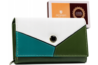 średnich rozmiarów portfel damski ze skóry naturalnej - peterson