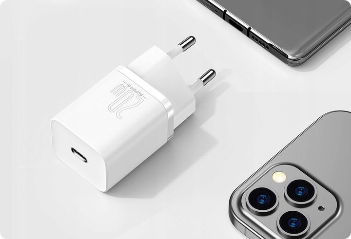 BASEUS SZYBKA ŁADOWARKA DO TELEFONU IPHONE USB-C TYPE-C 20W KABEL LIGHTNING zdjęcie 6