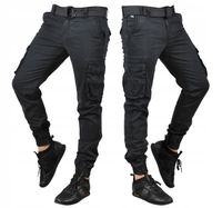 it1942 roz. 34 Spodnie ze Ściągaczami JOGGERY BOJÓWKI PASEK GRATIS