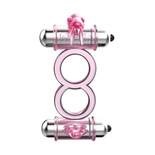 BAILE - BUNNY SNUGGLES COCK CLIT RING, 10 vibration functions zdjęcie 3