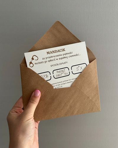 MANDACIK ZA PRZEKROCZENIE PIĘKNOŚCI zabawny prezent dla dziewczyny na Arena.pl