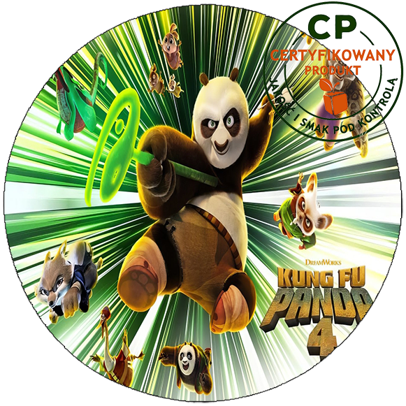 Opłatek na tort Kung fu Panda zdjęcie 1