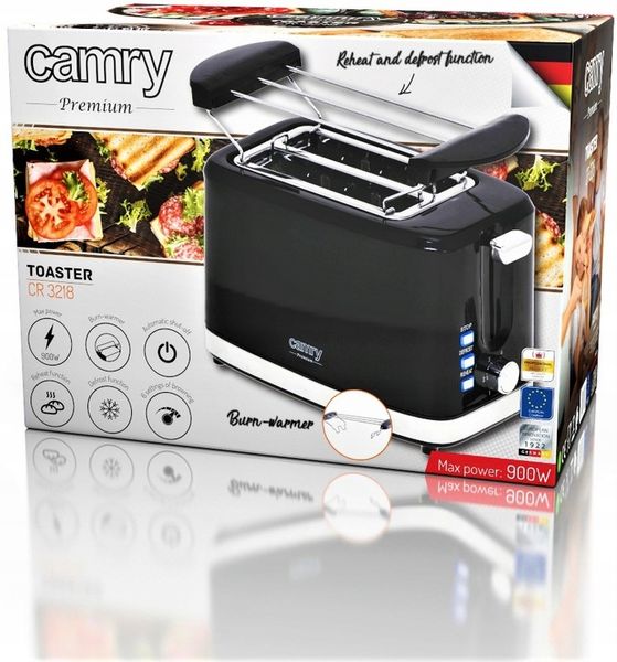 TOSTER OPIEKACZ KANAPEK 6 POZIOMÓW 900W GRZANKI RUSZT DO BUŁEK FUNKCJA STOP zdjęcie 2