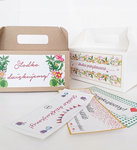 PUDEŁKO NA CIASTO wesele kartonik ŚLUB białe100szt na Arena.pl