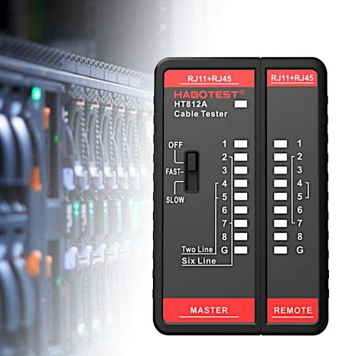 HABOTEST TESTER PRZEWODÓW SIECIOWYCH RJ11 RJ45 zdjęcie 4