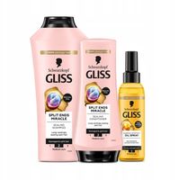 Gliss Aqua Revive szampon 400ml + balsam 200ml + Olejek termoochornny 150ml