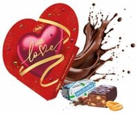 ŚNIEŻKA BOMBONIERKA 120G SERCE WITH LOVE CZERWONE