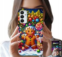 ETUI DO SAMSUNG GALAXY M13 4G - PIERNIK, CUKIERKOWE WZORY ŚWIĘTA + SZKŁO