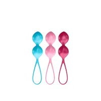 satisfyer v balls training set - zestaw silikonowy, 3 rozmiary, fioletowy