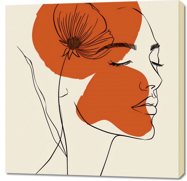 Obraz 90x90cm Ciepło Kwiatu zdjęcie 1