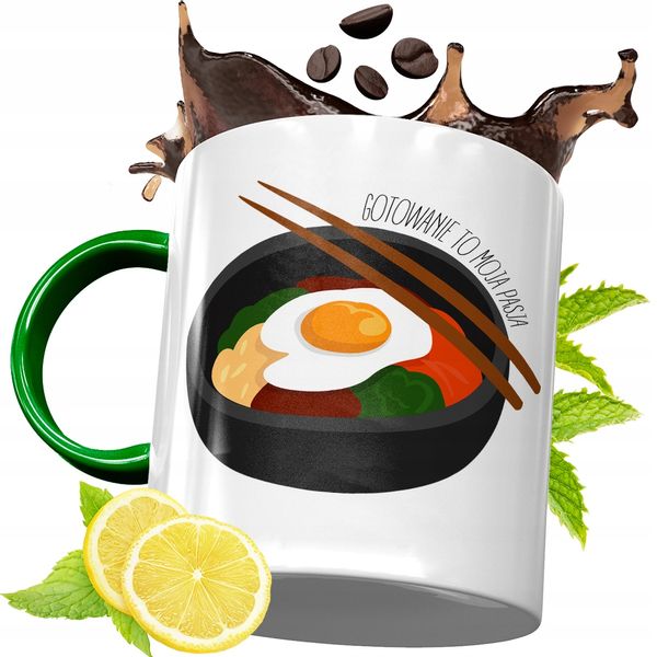 Kubek Zielony Dla Kucharza Idealny Prezent Z Nadrukiem Ze Zdjęciem zdjęcie 1