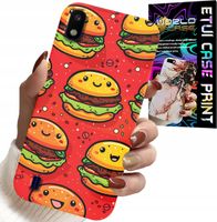 ETUI DO SAMSUNG A10 - SŁODKIE UŚMIECHNIĘTE BURGERY POKROWIEC