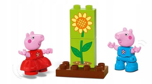 LEGO DUPLO 10431 Ogród i domek na drzewie Peppy ŚWINKA PEPPA George torba na Arena.pl