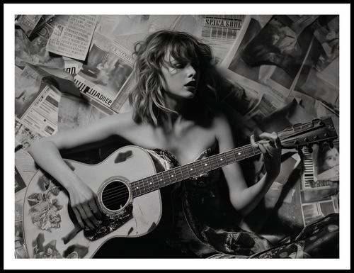 Plakat 100x75cm Młoda Gitarzystka na Arena.pl