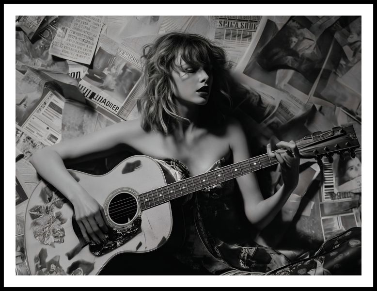 Plakat 100x75cm Młoda Gitarzystka zdjęcie 3