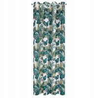 Firana gotowa na przelotkach DAVOS 140x250 Eurofirany zielony