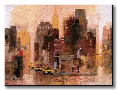 New Yorker Cabs - Obraz na płótnie 80x60 cm na Arena.pl