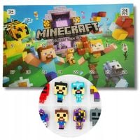KALENDARZ ADWENTOWY MINECFART FIGURKI 24 SZTUKI