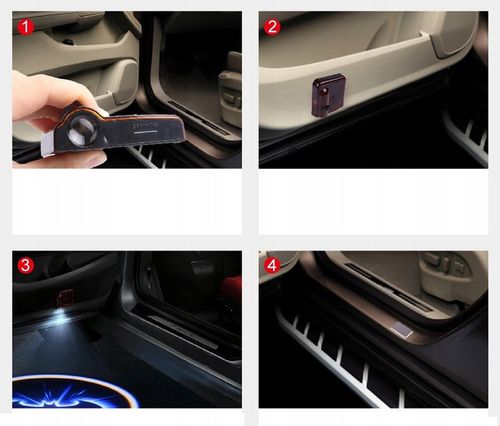 2x LED LOGO PROJEKTORY HD BEZPRZEWODOWE NA BATERIE WSZYSTKIE MARKI I MODELE na Arena.pl