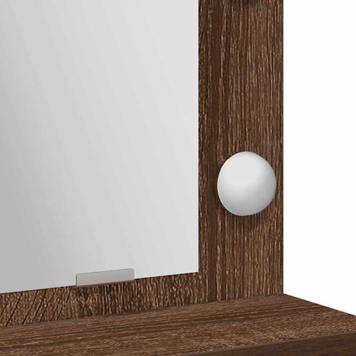 Toaletka Brązowy dąb 50 x 41 x 135 cm Materiał drewnopochodny na Arena.pl