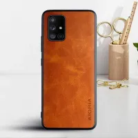 Etui AIORIA Vintage LEATHER do Samsung Galaxy A51 pomarańczowy