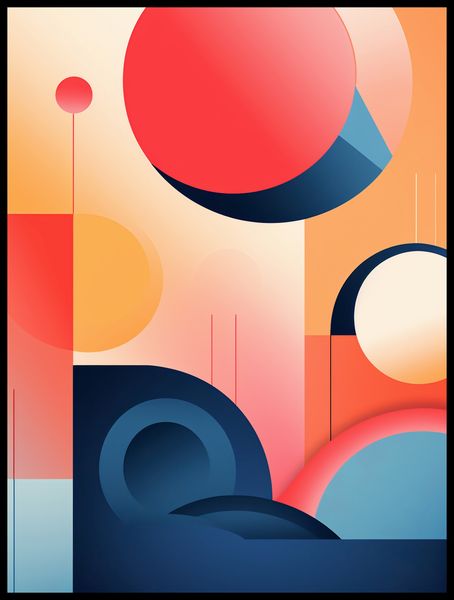 Plakat 60x80cm Geometryczne Marzenia zdjęcie 2