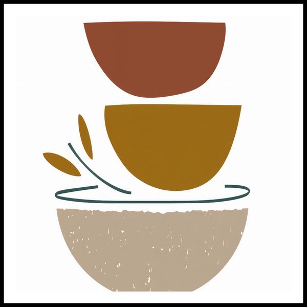 Plakat 70x70cm Spójna Forma zdjęcie 3