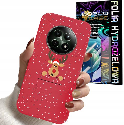 ETUI DO REALME 12 5G - ŚWIĄTECZNE WZORY RENIFER PLECKI + FOLIA na Arena.pl
